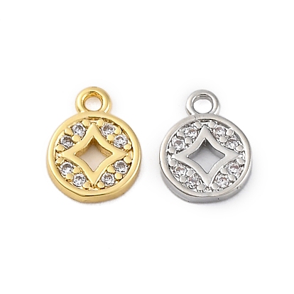 Латунные микро проложить кубического циркония подвески, без кадмия, без никеля и без свинца, китайские старинные монеты форма амулеты