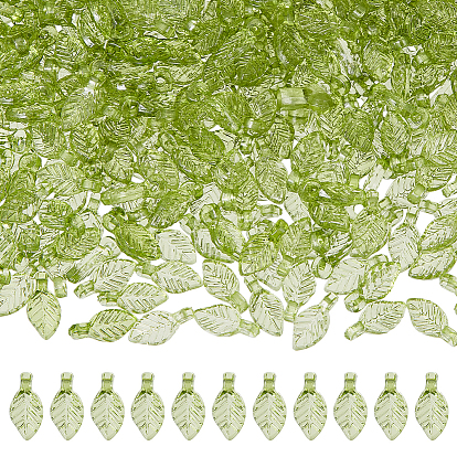 1000шт прозрачные акриловые подвески, лист прелести