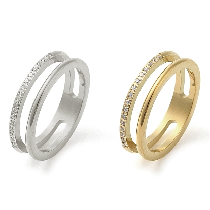 Ионное покрытие (ip) 304 кольца из нержавеющей стали, с кубического циркония