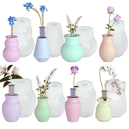 Ваза diy силиконовые подсвечники формы, формы для литья смолы, для уф-смолы, пищевой