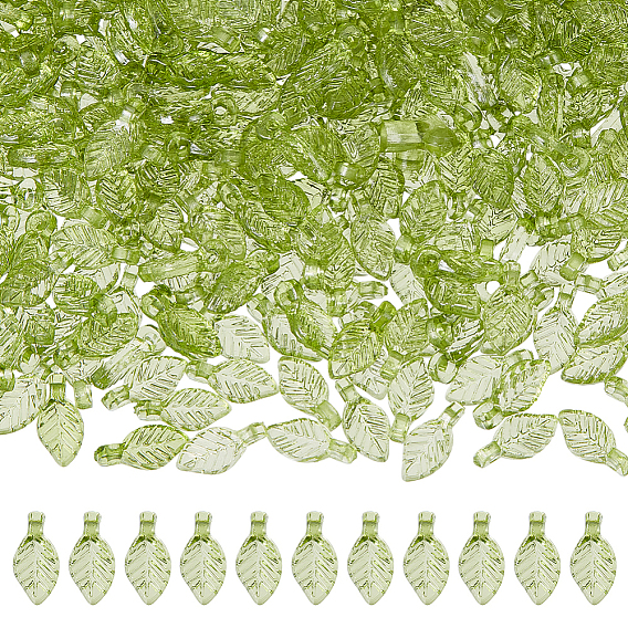 1000шт прозрачные акриловые подвески, лист прелести