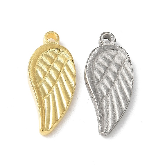 304 подвески из нержавеющей стали, крылатые прелести, ионное покрытие (ip)