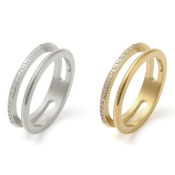 Ионное покрытие (ip) 304 кольца из нержавеющей стали, с кубического циркония