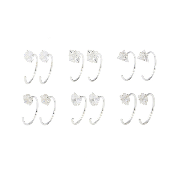 999 тонкие серебряные серьги с микропаве из прозрачных кубических цирконий, серебряные