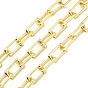 Alloy Boston Link Chains, Long-Lasting Plated, Rectangle, Unwelded, with Spool