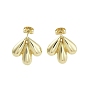 Teardrop Brass Stud Earrings, Long-Lasting Plated, Lead Free & Cadmium Free