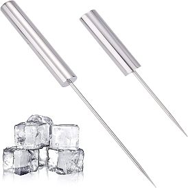 2 piezas 2 estilo 201 picahielos de acero inoxidable, rompehielos, cincel de hielo, para cocina barra restaurante