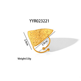 304 из нержавеющей стали Манжета кольца для женщин, треугольные