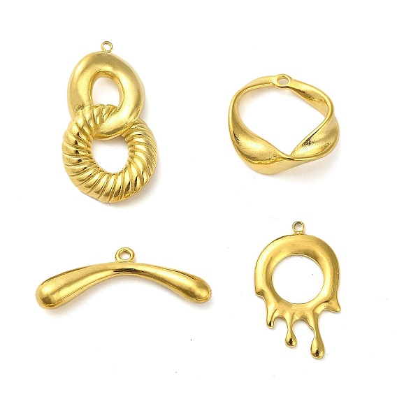 304 подвески из нержавеющей стали, бар/кольцо/номер 8 брелок