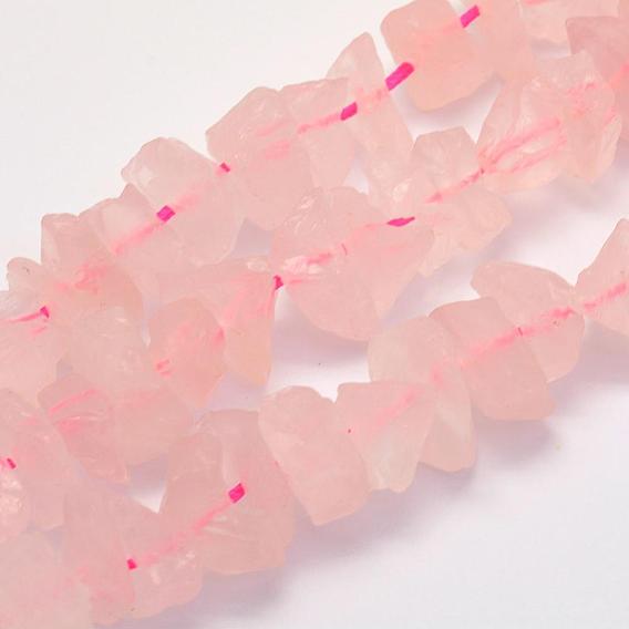 Naturel a augmenté perles de quartz brins, nuggets