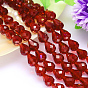 Faceted Teardrop Imitation Austrian Crystal Bead Strands, Grade AAA