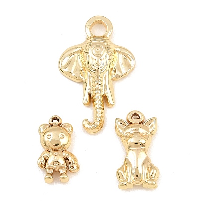 304 Stainless Steel Pendants, Animal Charms, Rack Plating, Long-Lasting Plated