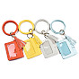 Multifunctional PU Leather Wristlet Circle Key Ring Bangle Card Pocket, Tassel Bangle Key Ring Card Holder, for Women Girls