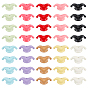40 pièces 10 couleurs peinture cuite perles acryliques opaques, chapeau de clown