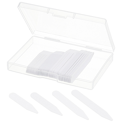 100шт. 4 стили ПВХ-фиксаторов воротника рубашки, формирователь кромок воротника, предотвращающий деформацию