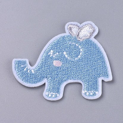 Computerized Embroidery Cloth Iron On/Sew On Patches, Costume Accessories, Elephant
