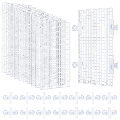 Изоляционная доска для дна аквариума из полипропиленового пластика, с пластиковыми присосками и зажимами из полипропилена