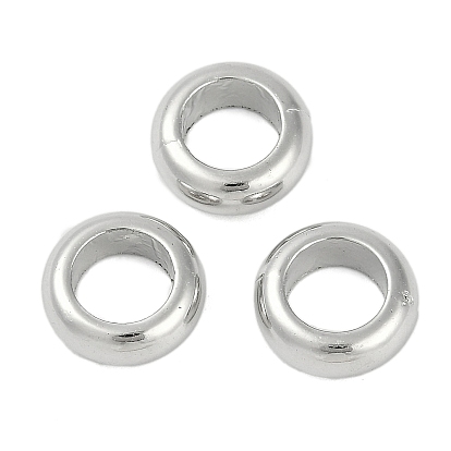 CCB пластиковые шарики, бусины с большим отверстием, рондель