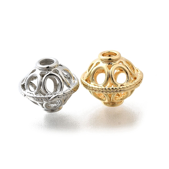 Латунные бусины, без кадмия, без никеля и без свинца, земной шар, полый