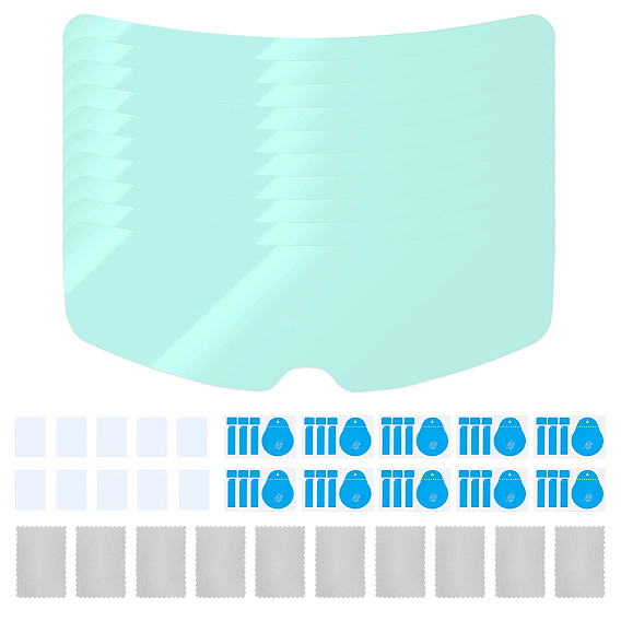 Plastic Anti-fog Helmet Stickers, Ultra Clear Mist Visor Goggles Stickers