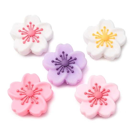 Силиконовые бусины, цветок, фокусные бусы
