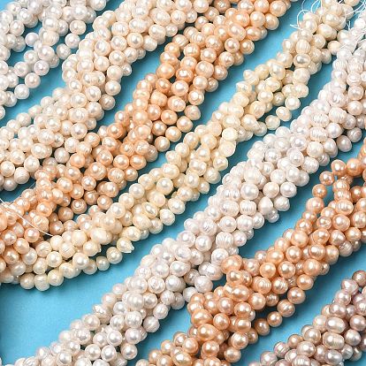 Нити из натурального культивированного пресноводного жемчуга, картофель