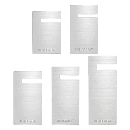 5 шт. 5 стили инструмент для изготовления кисточек из нержавеющей стали, производитель кисточек, прямоугольные