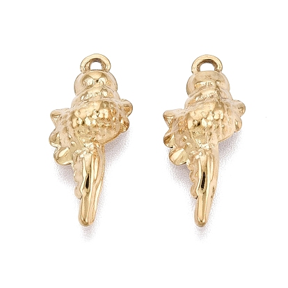 304 подвески из нержавеющей стали, амулеты в виде морской улитки, ионное покрытие (ip), долговечный