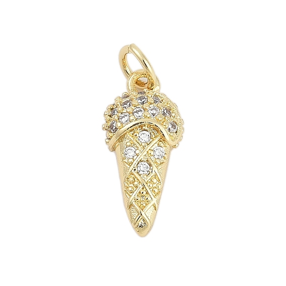 Латунные микро проложить кубического циркония подвески, мороженое прелести, долговечный, стойки покрытие, без свинца и без кадмия, с целью перехода в кольце