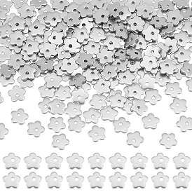 200 шт. 201 штампованные пустые бирки из нержавеющей стали, цветок