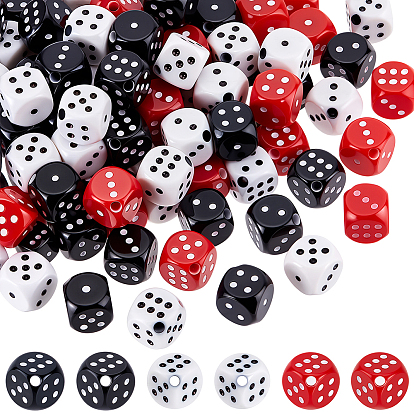 120 шт 3 цвета акриловые бусины, игральная кость