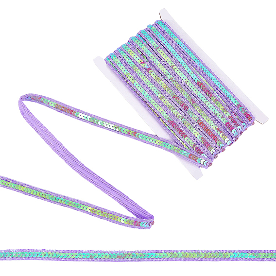 Полиэфирные ленты, с пластиковыми пайетками