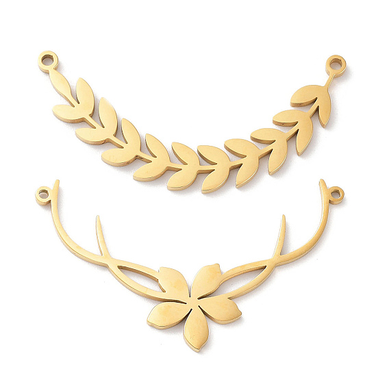 304 подвески из нержавеющей стали, волнистые прелести, золотые