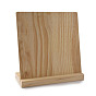 Présentoirs de boucles d'oreilles en bois inclinés, support organisateur de boucle d'oreille de table avec base, rectangle