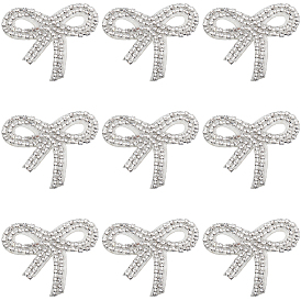 Нашивки-бантики из страз, фетра и железа, аксессуары для костюма