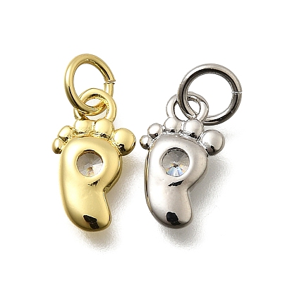 Латунные микро проложить кубического циркония подвески, нога, долговечный, без свинца и без кадмия, стойки покрытие, с целью перехода в кольце