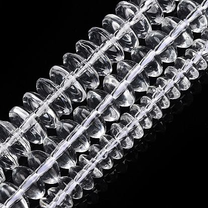 Прозрачные стеклянные бусины, рондель