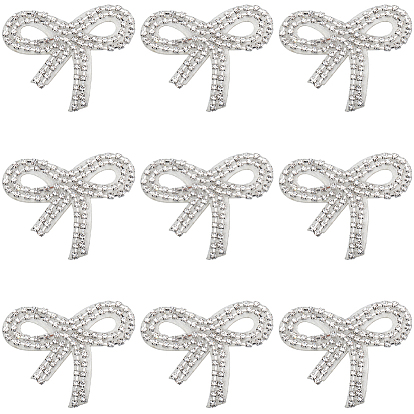 Нашивки-бантики из страз, фетра и железа, аксессуары для костюма