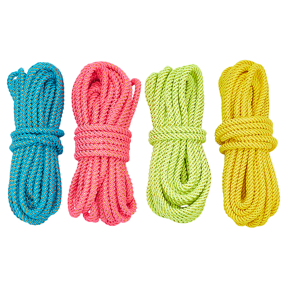 16м 4 цвета нейлоновых ниток, Миланские шнуры / витые шнуры