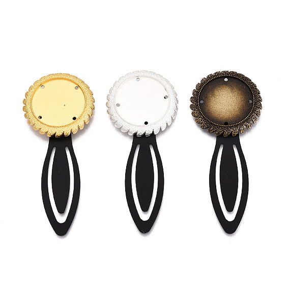 Закладки из сплава и железа, с плоским круглым вращающимся подносом