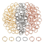 150Pcs 3 Style 304 Stainless Steel Open Jump Rings, Twisted Round