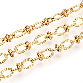 304 цепи из текстурированной нержавеющей стали с овальными звеньями, пайки, с катушкой, ионное покрытие (ip), с диском