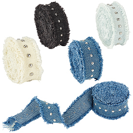 4шт. 4 цвета хлопковой ленты, для рюкзаков, одежда