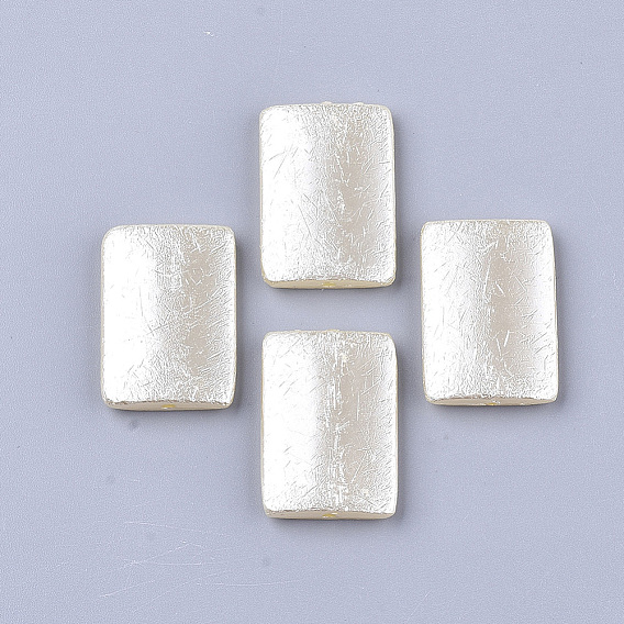 Абс пластиковые жемчужные бисера, прямоугольные