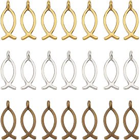 100Pcs 4 Colors Tibetan Style Alloy Pendants, Tortoise