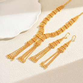 Комплекты из винтажных сплавов с кисточками и ожерелий для женщин