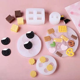 Biscuits DIY Food Grade Silicone Fondant Molds, for Chocolate Candy Making