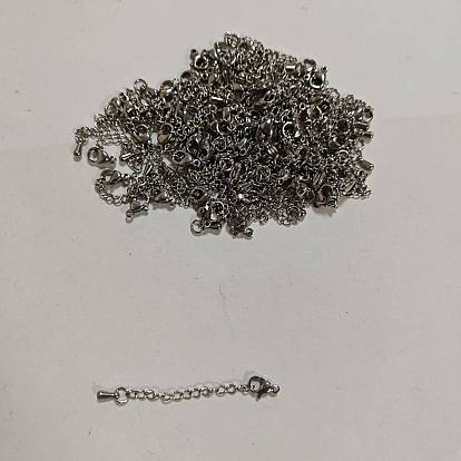 30 pcs 304 extensor de cadena de acero inoxidable