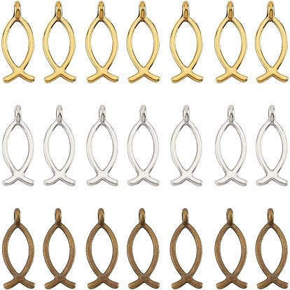 100Pcs 4 Colors Tibetan Style Alloy Pendants, Tortoise