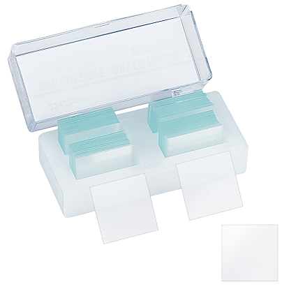 Предметное стекло микроскопа, с ящиком для хранения, квадратный